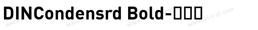 DINCondensrd Bold字体转换